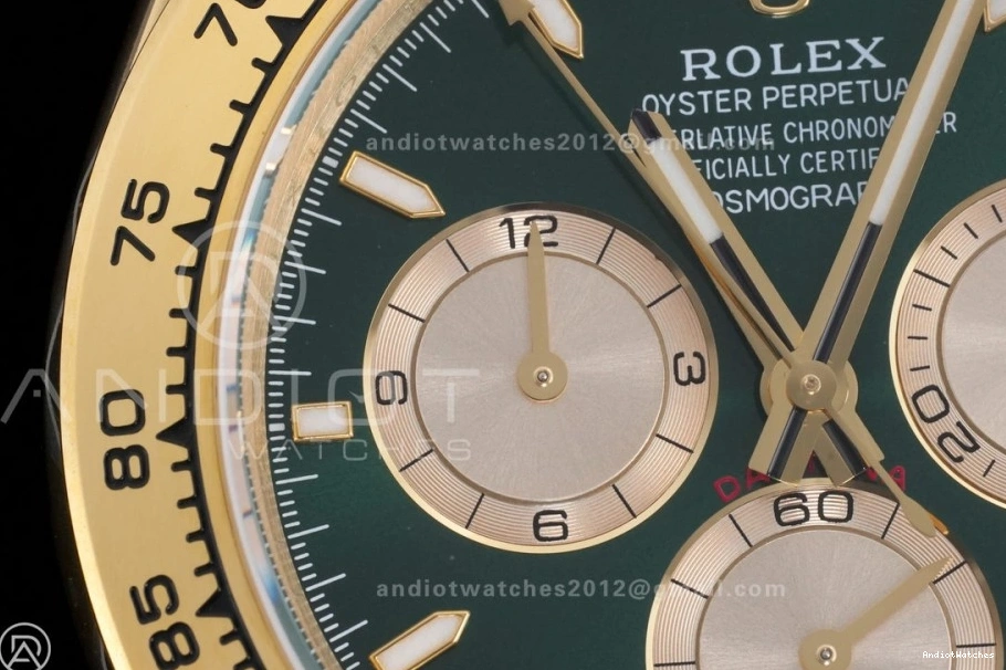 SmoothTexture V6 YG 2025 Dial Green Daytona 1:1 126508 Edition Best YG Bracelet QF QF4131 Weight) on (Gain 493 0523